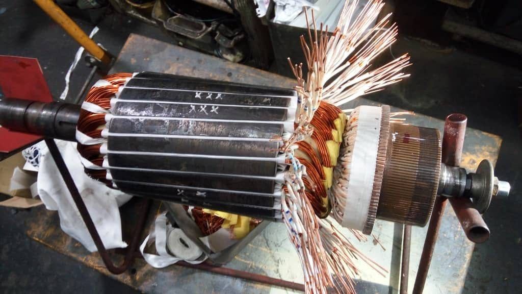 Armature dengan wayar tembaga baru